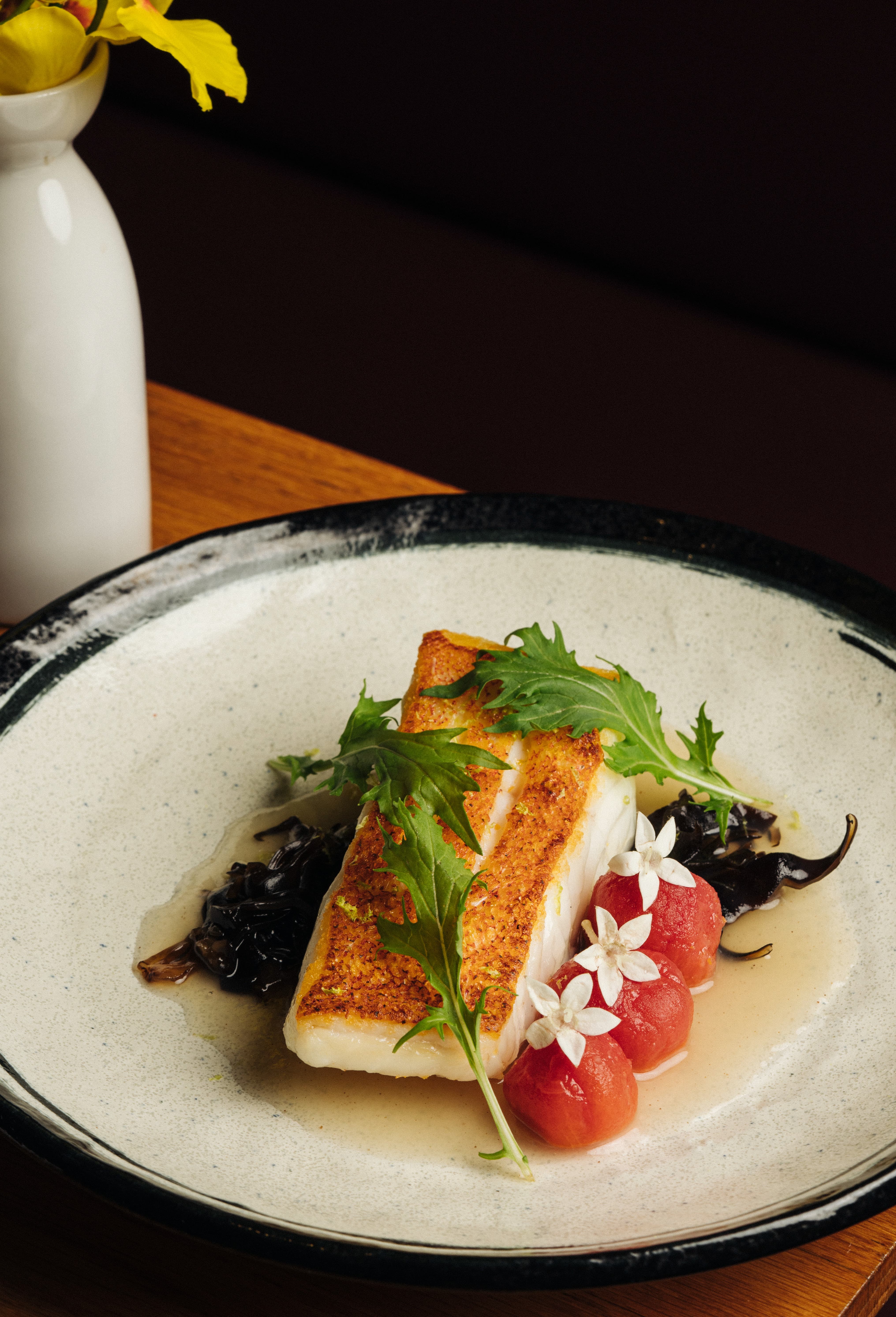 Coral trout dish photography for premium Sydney restaurant