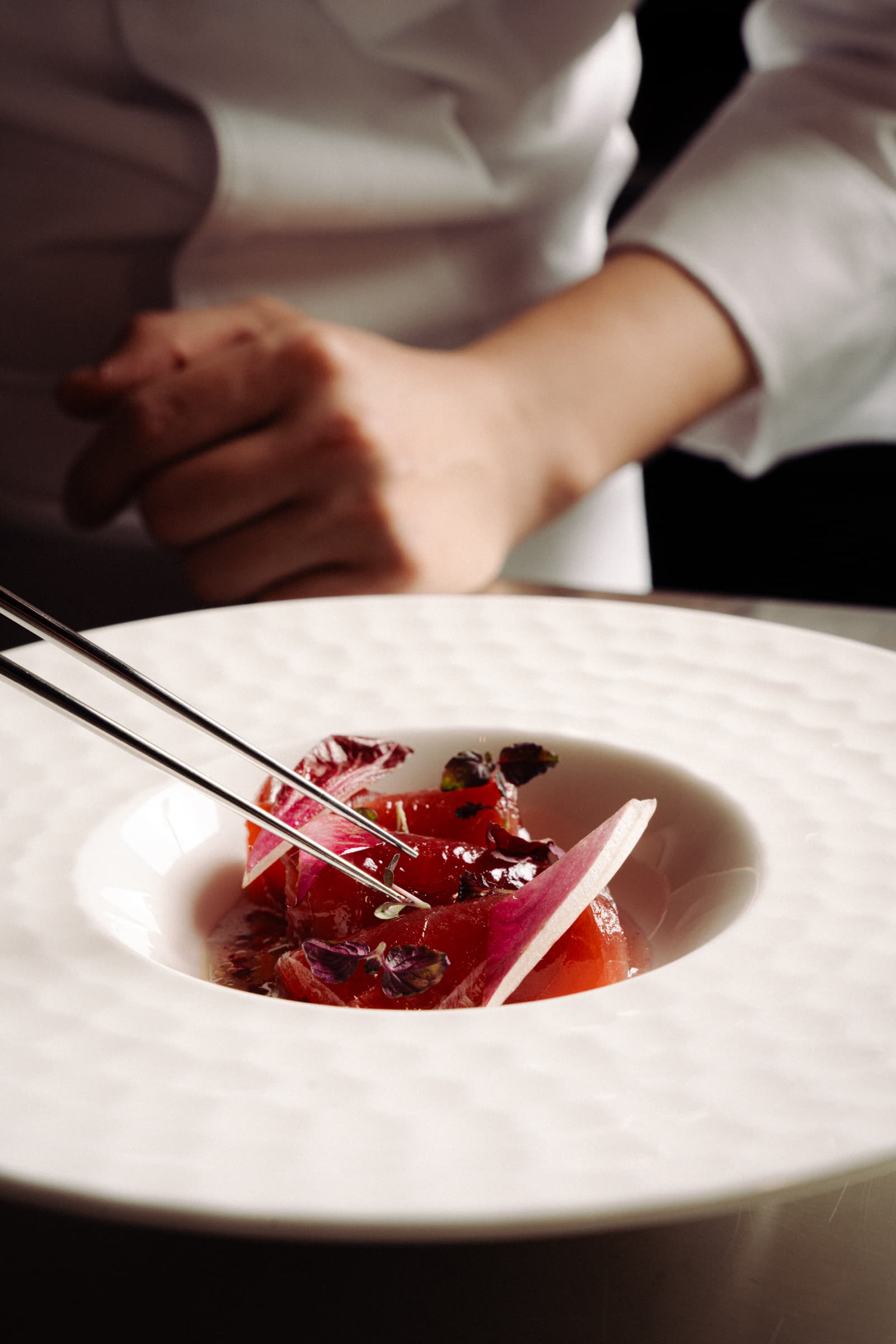 Restaurant kitchen cooking action photography