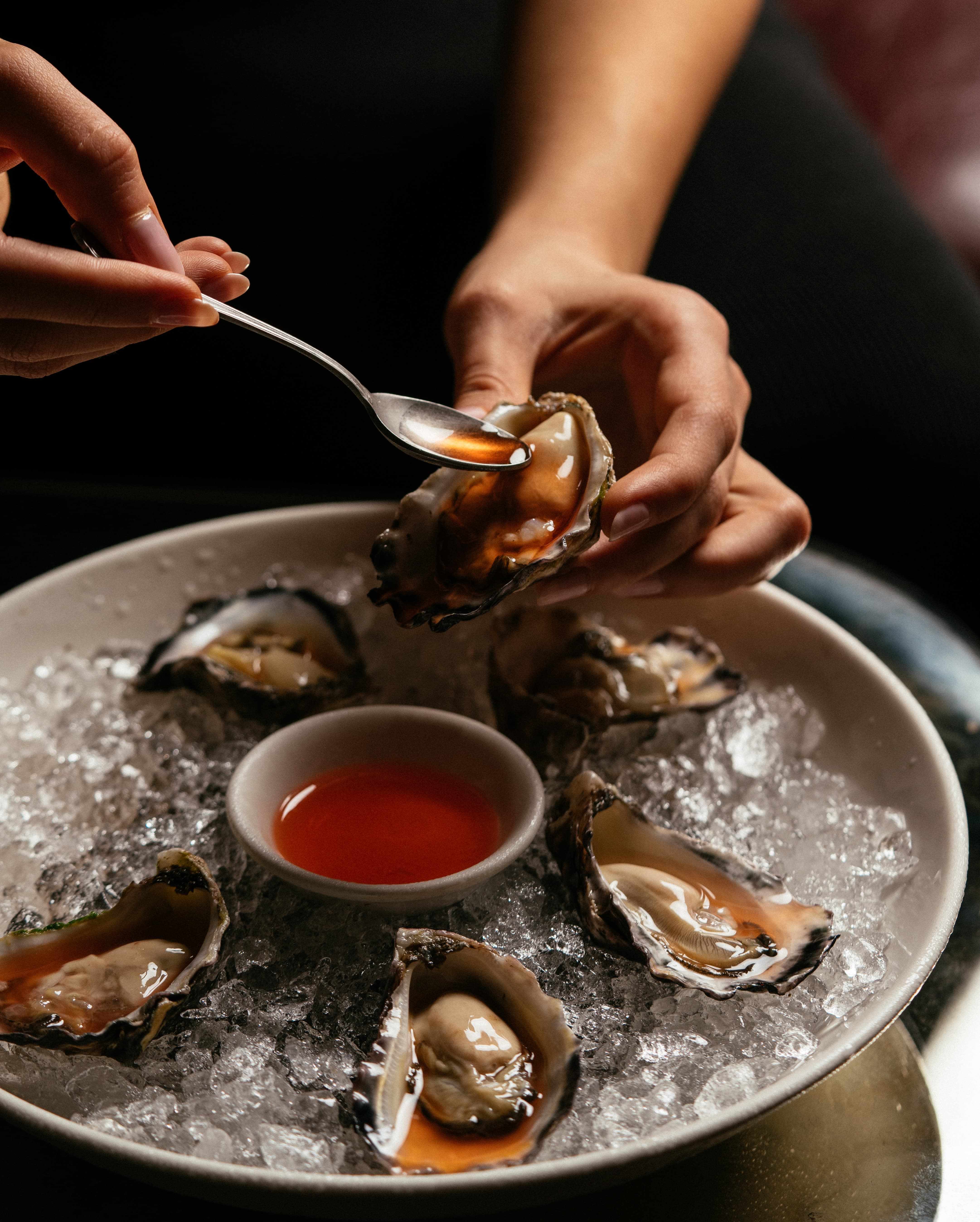 Rock oysters photography for Sydney seafood restaurant