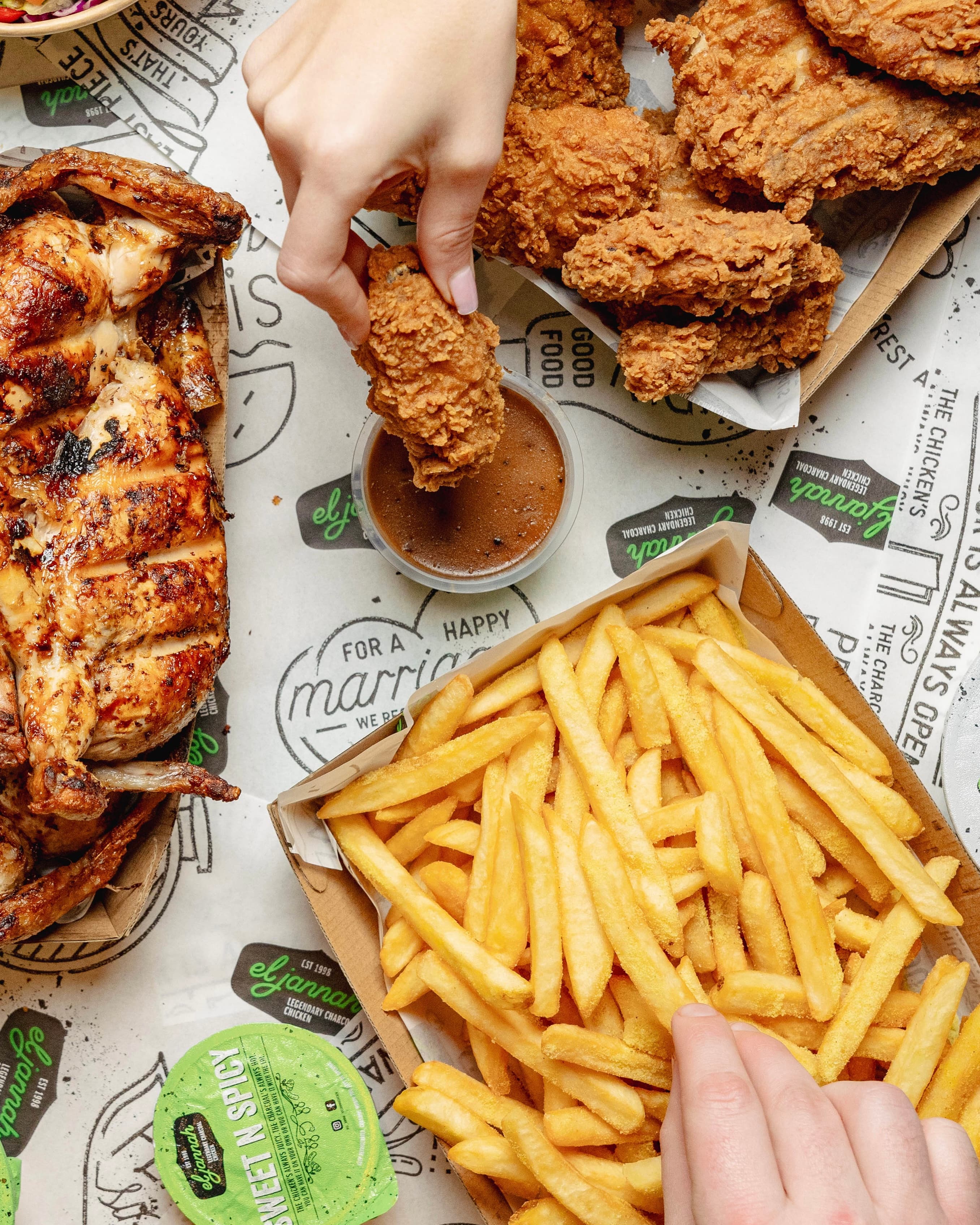 Sydney chicken shop food photography for social media