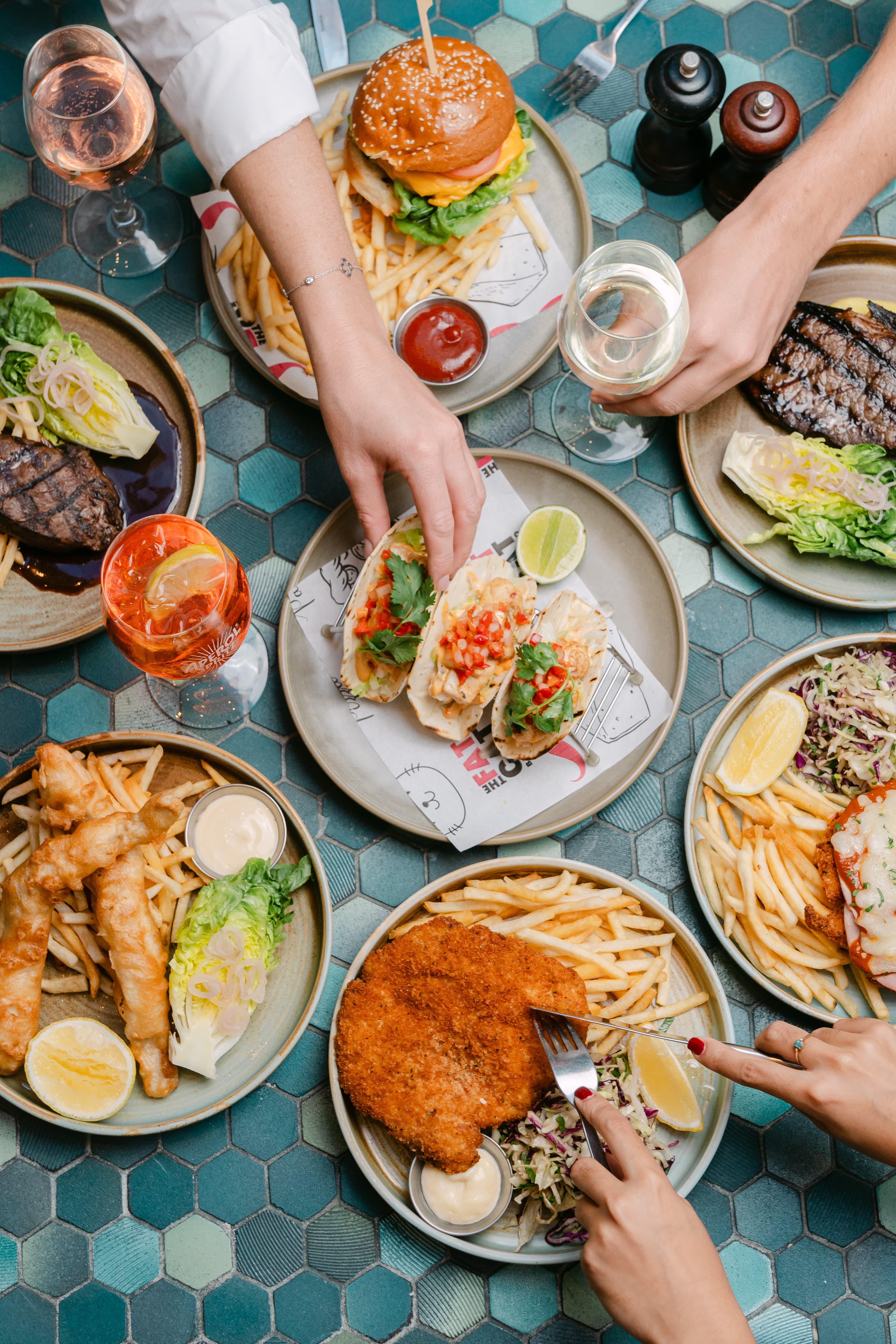 Sydney pub food photography for social media content